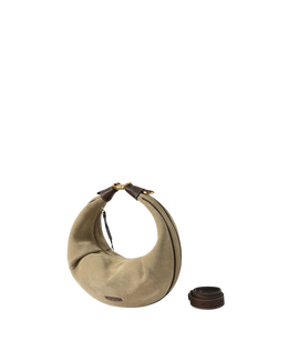 Songmont Medium Luna Hobo Bag - Dune Suede