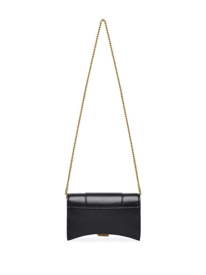 Balenciaga Black Hourglass Leather Crossbody Bag - Size: One Size Bags | Shop From The Mirage