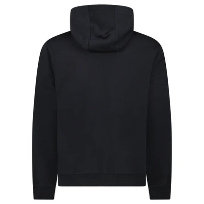 Burberry Logo Embroidered Hoodie Black