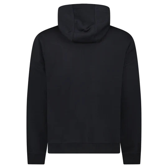 Burberry Logo Embroidered Hoodie Black