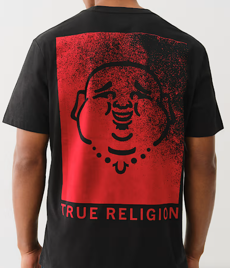 FLOCKED BUDDHA TEE