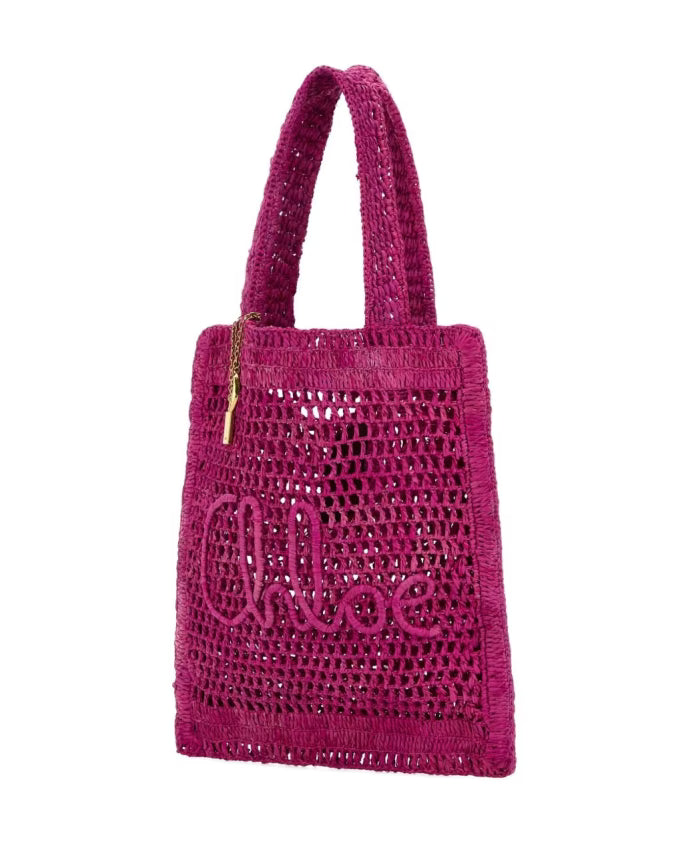 Fuchsia Silk Nylon Bags