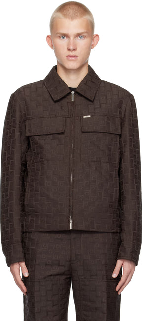Ferragamo Brown Ferragamo Monogram Jacket