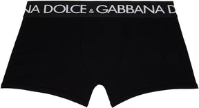 Dolce&Gabbana Two-Pack Black Cotton Jersey Boxers