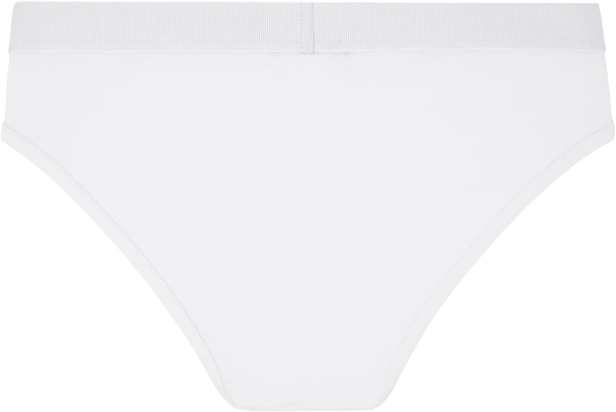 Versace Underwear White 90s Vintage Logo Briefs