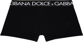 Dolce&Gabbana Two-Pack Black Cotton Jersey Boxers