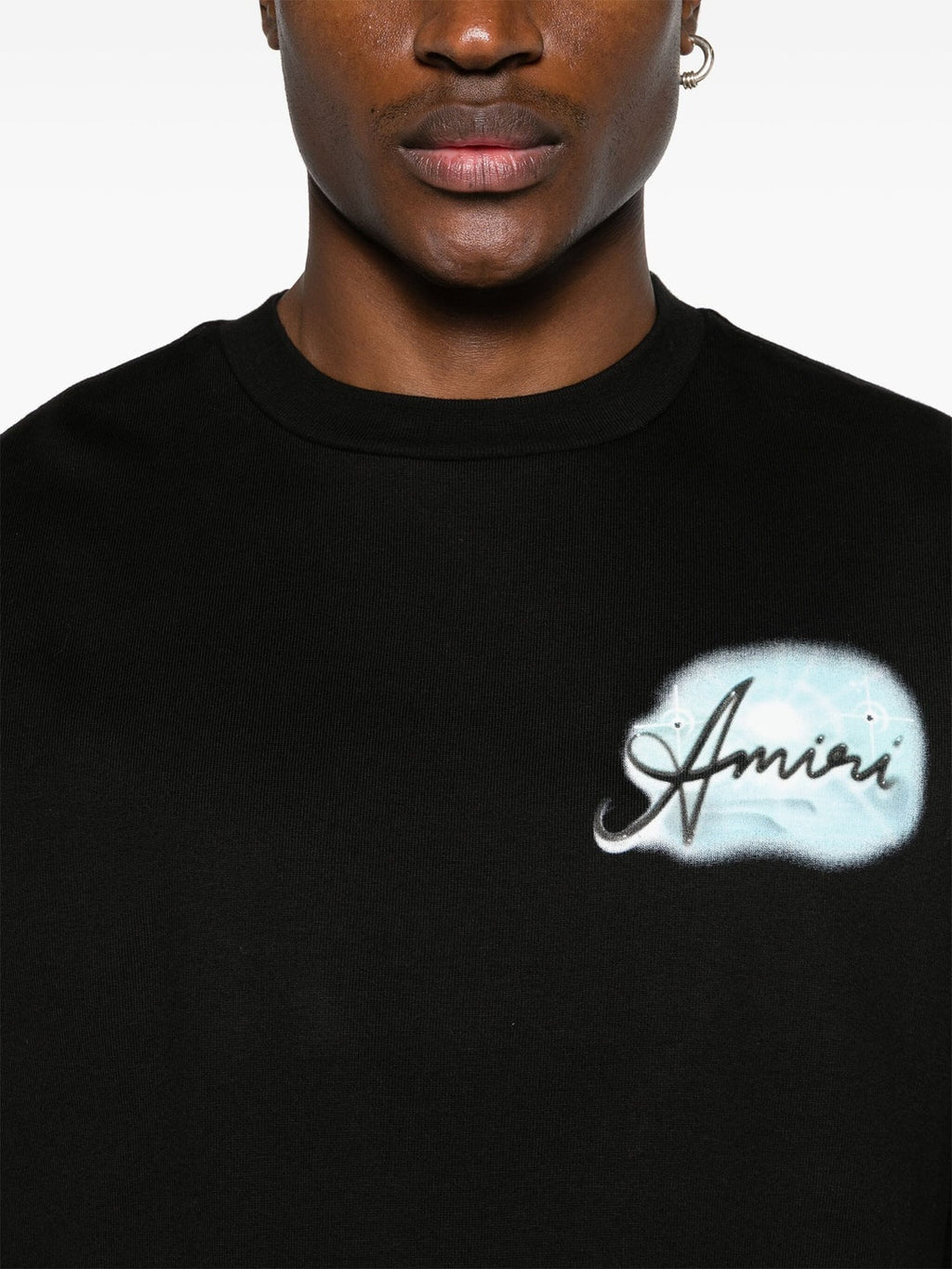 Amiri Paradise Airbrush Oversized T-Shirt in Black