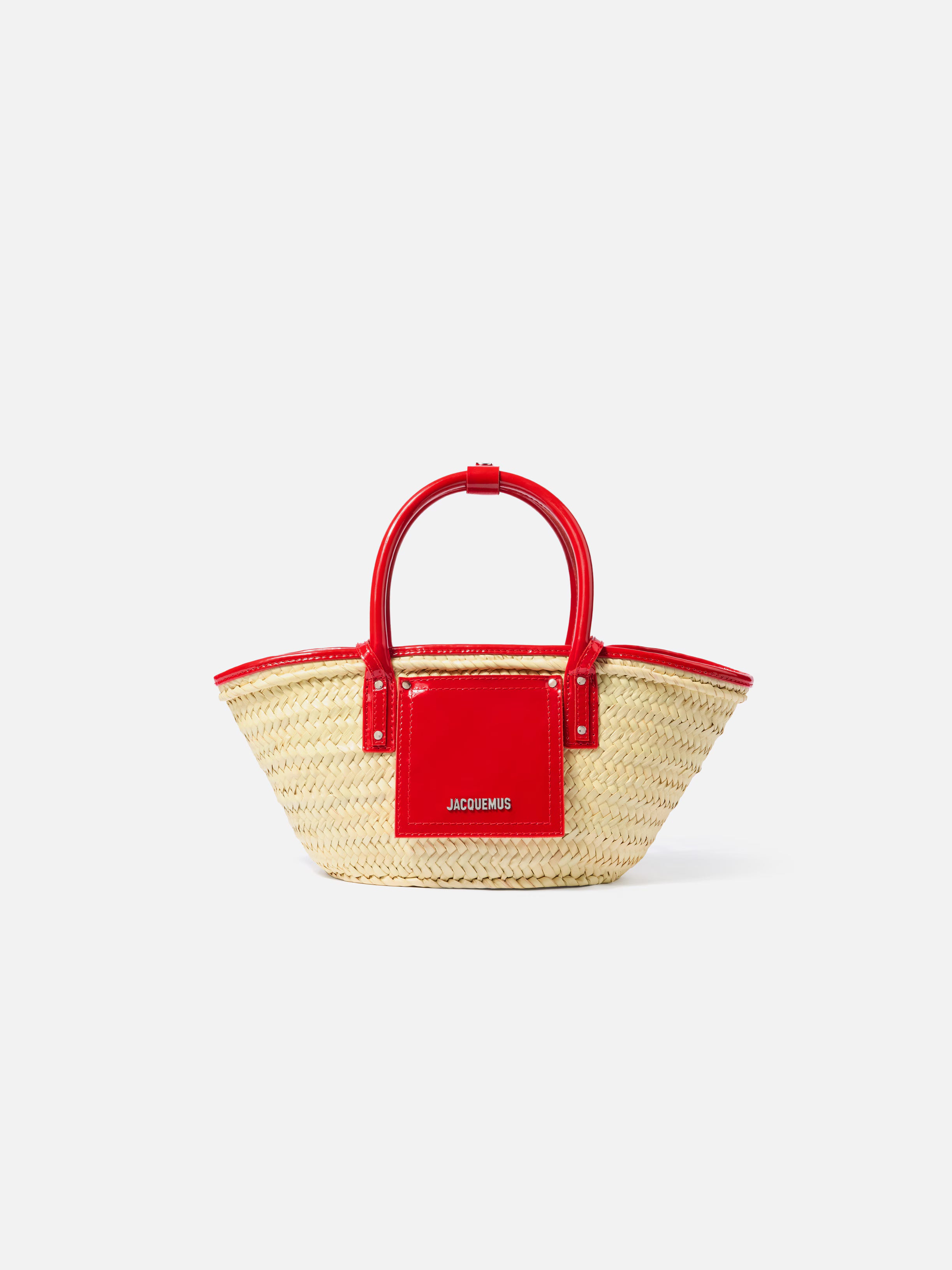The small Soli basket Mini beach basket bag.