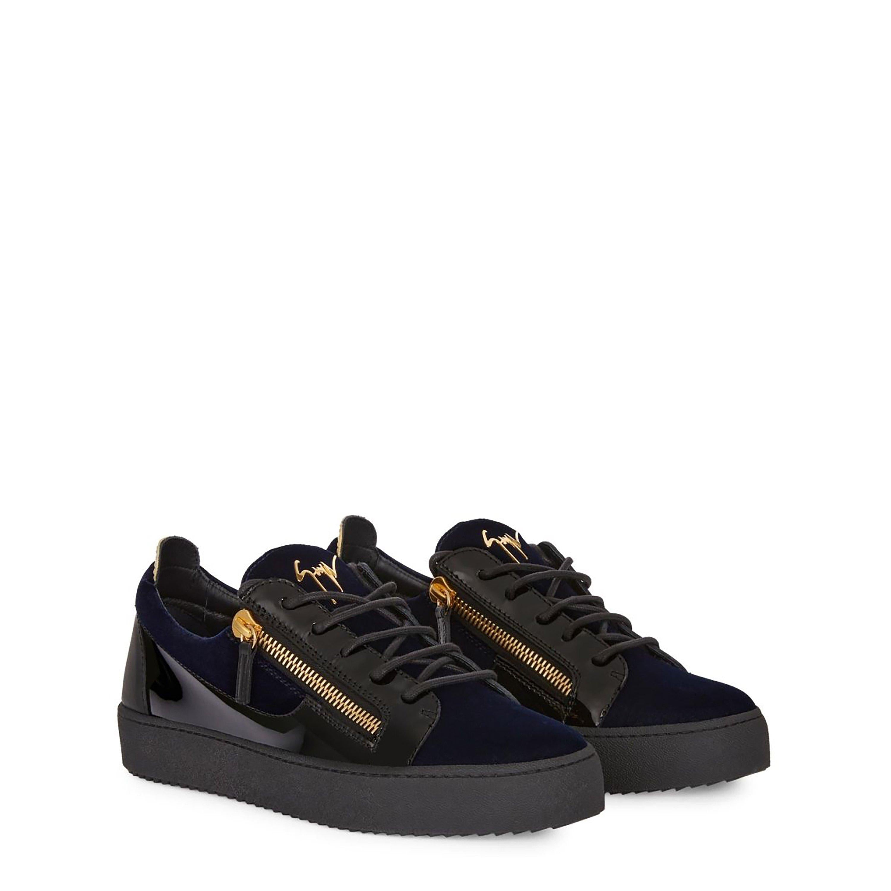 May Velvet Panel Low Top Trainers