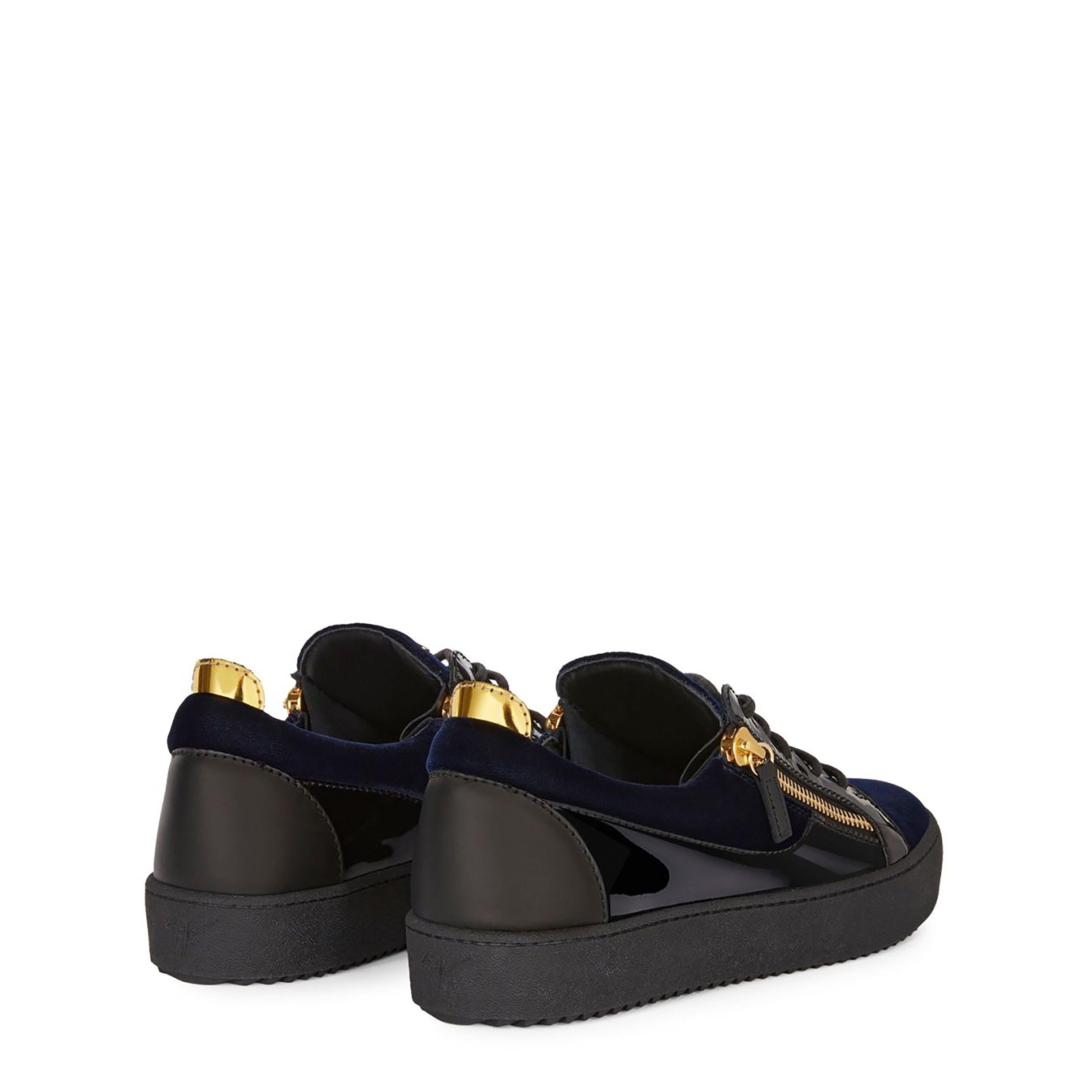 May Velvet Panel Low Top Trainers