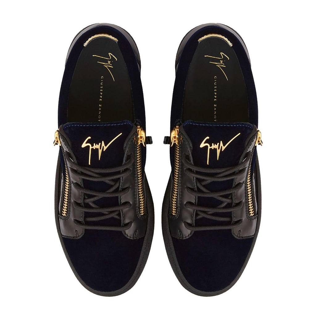 May Velvet Panel Low Top Trainers
