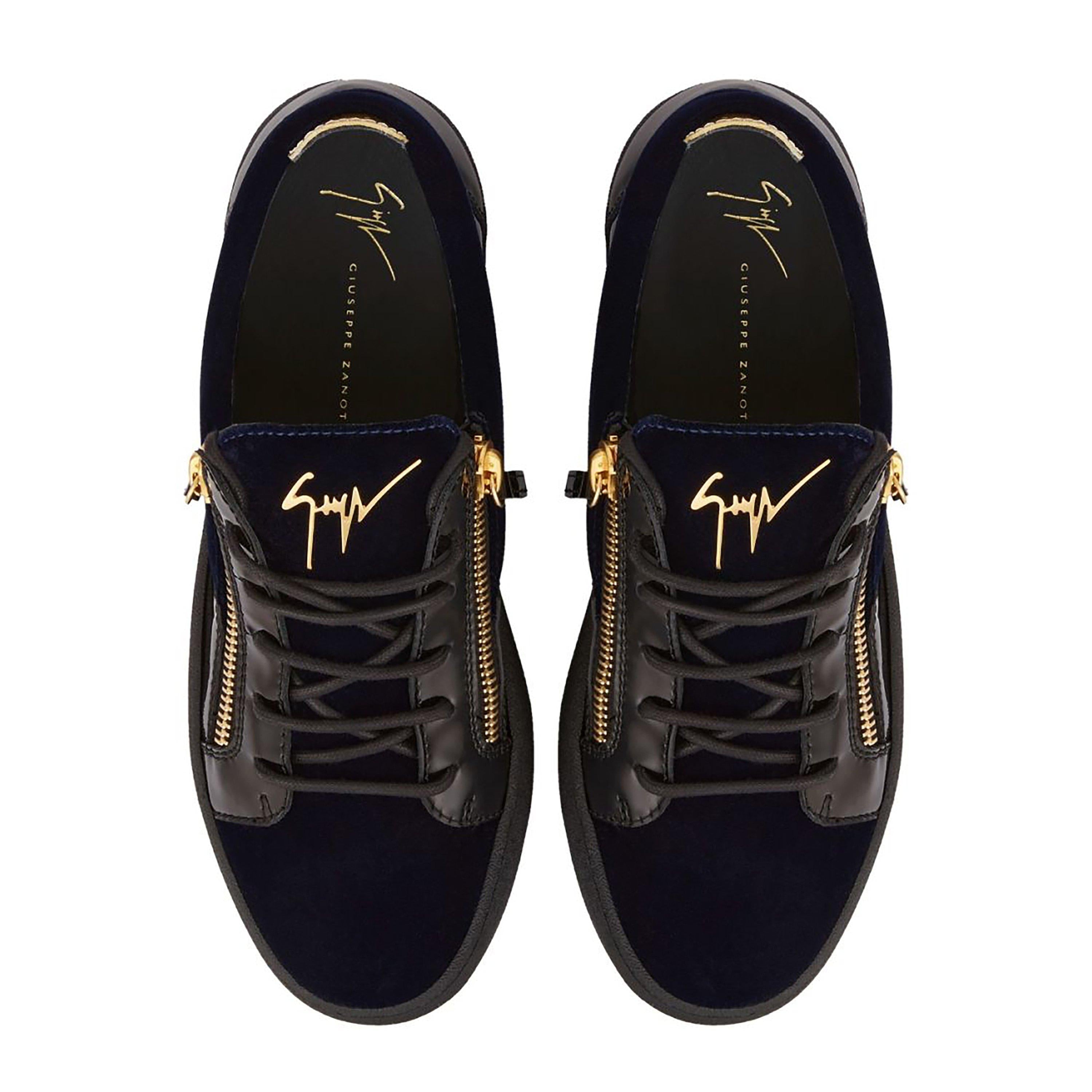 May Velvet Panel Low Top Trainers