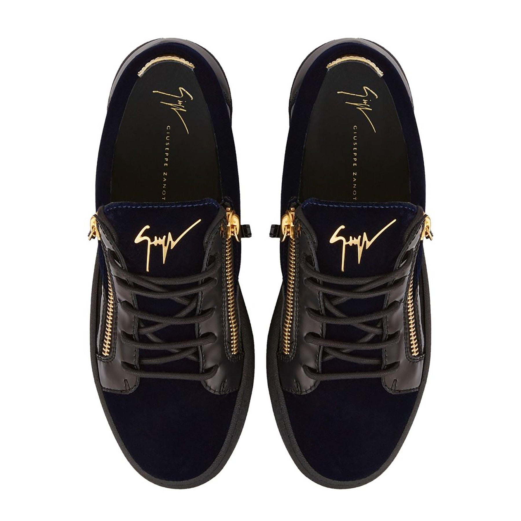 May Velvet Panel Low Top Trainers