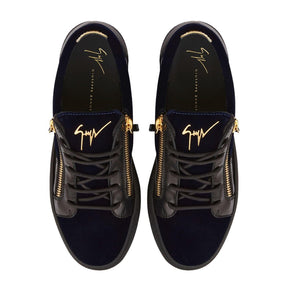 May Velvet Panel Low Top Trainers