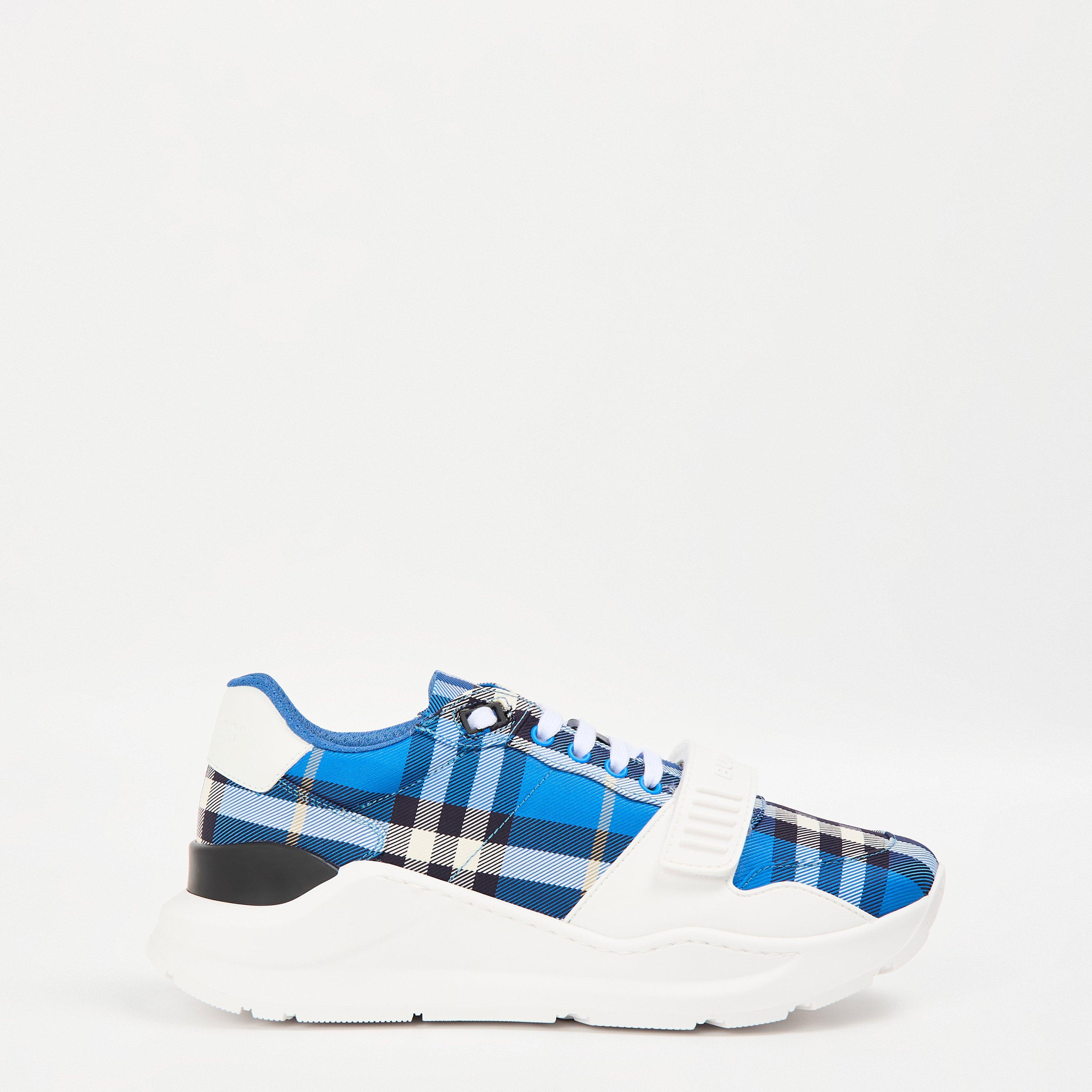 Men's Regis Check Cotton Trainers