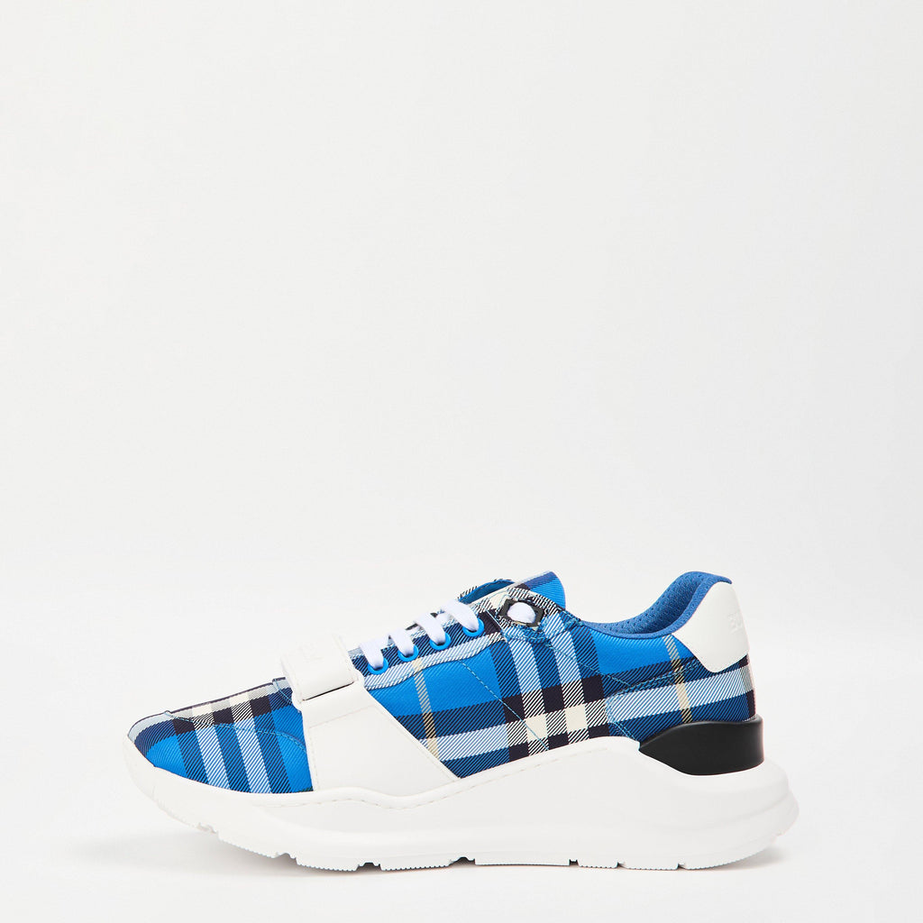 Men's Regis Check Cotton Trainers