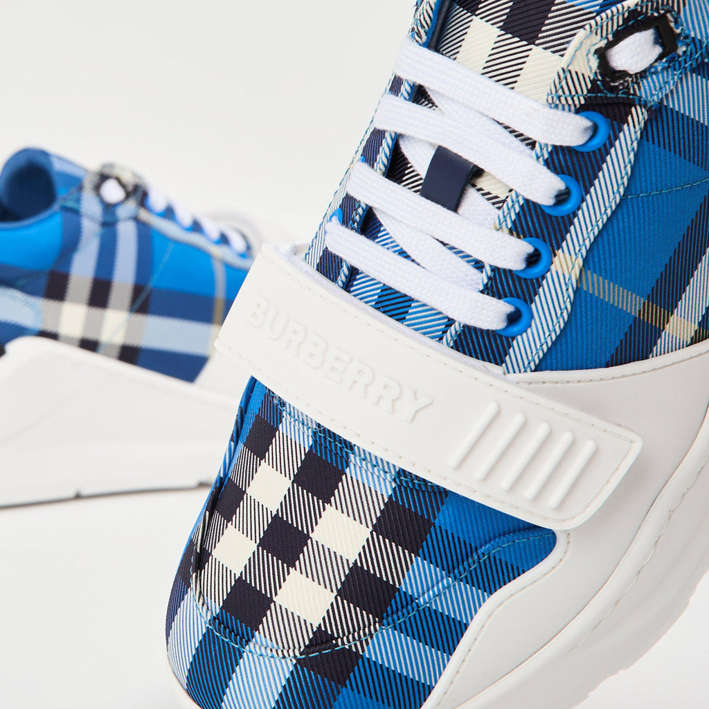 Men's Regis Check Cotton Trainers