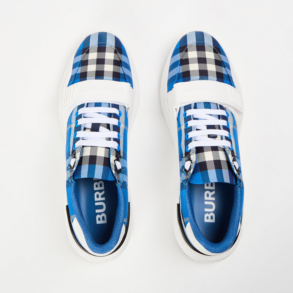 Men's Regis Check Cotton Trainers