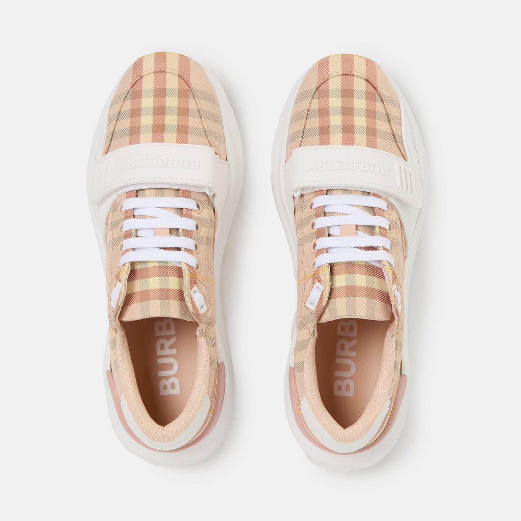 Women's Check Cotton New Regis Trainers