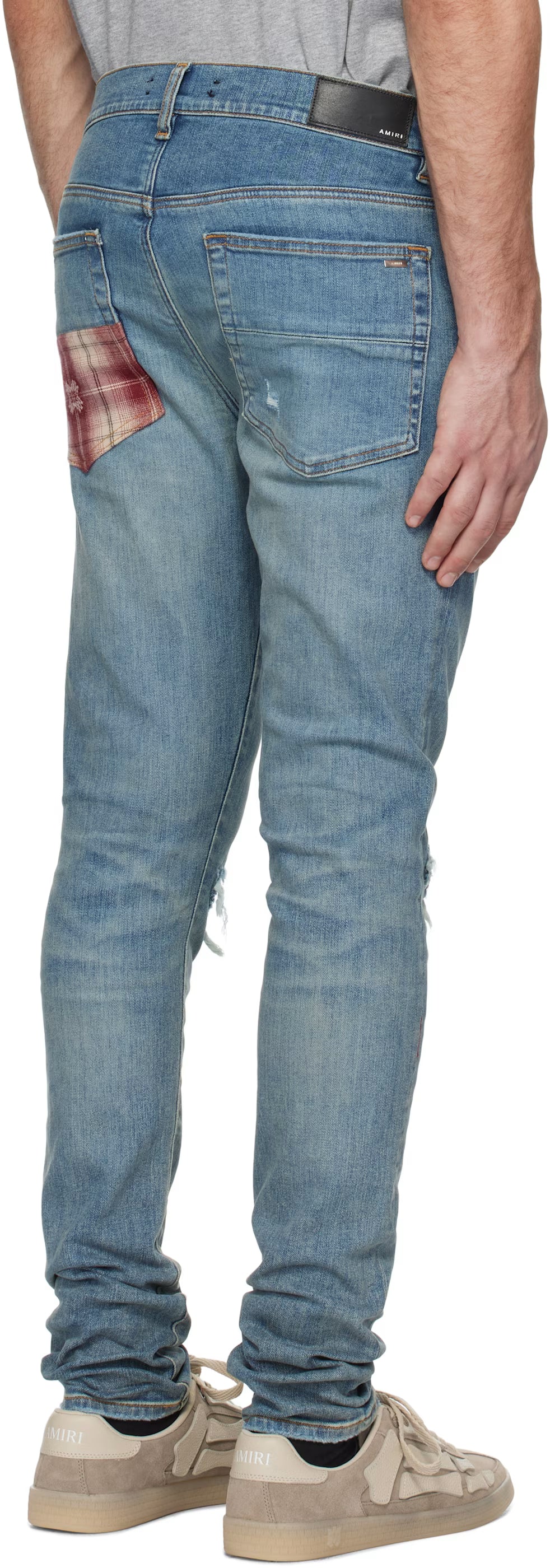 Blue MA Quad Plaid MX1 Jeans