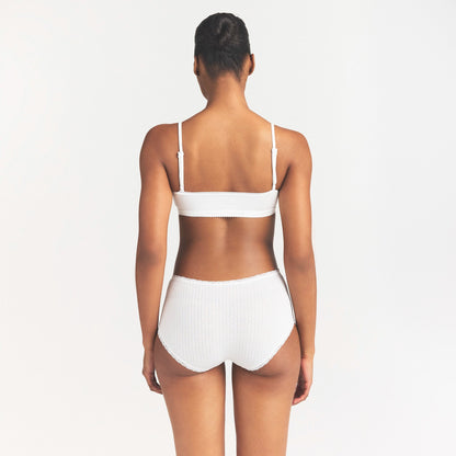 Lightweight Cotton Pointelle Lace Boy Short