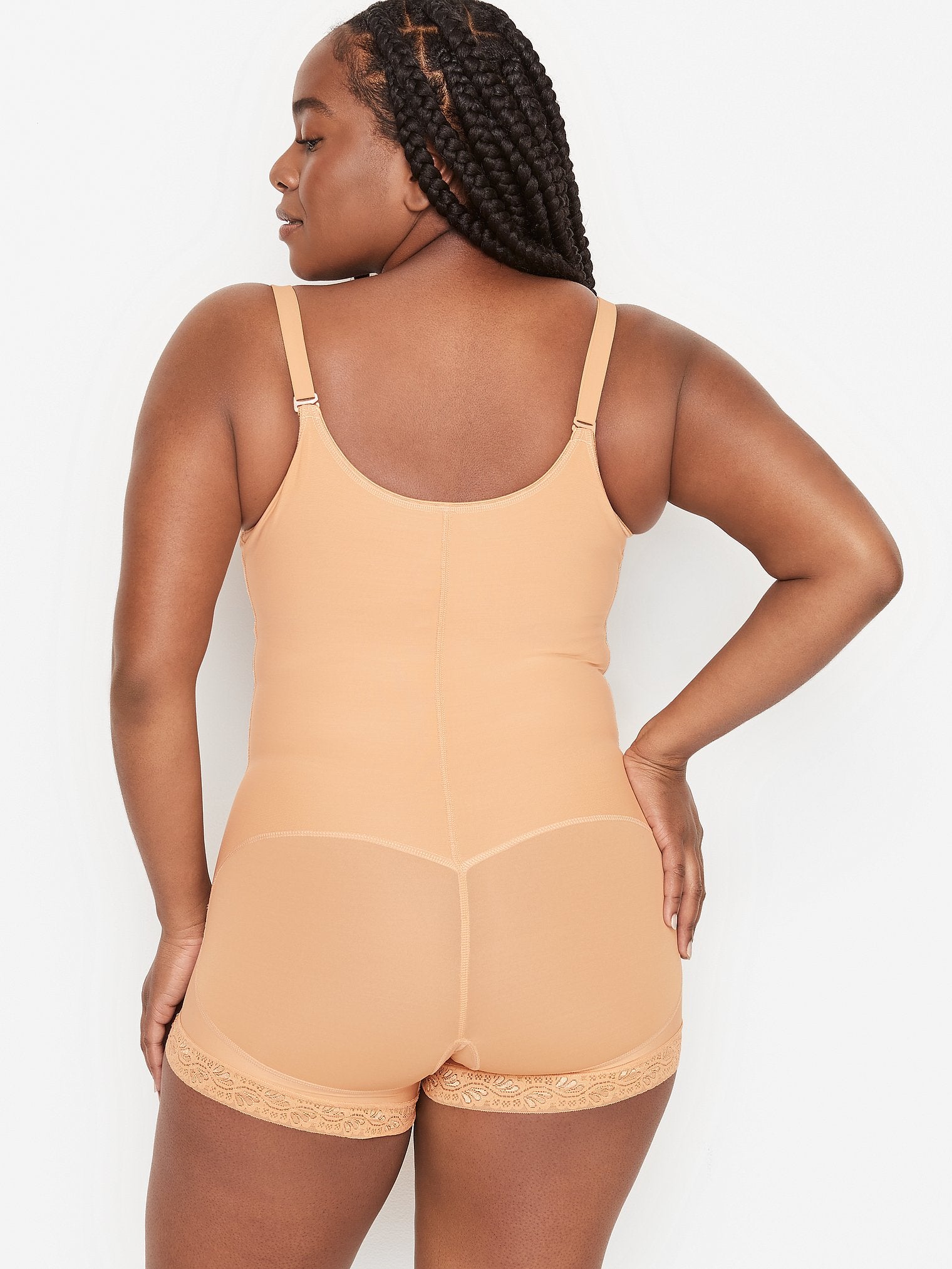 Firm Compression Open Bust Body Shaper Boyshorts