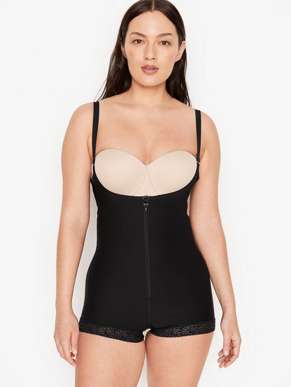 Firm Compression Open Bust Body Shaper Boyshorts