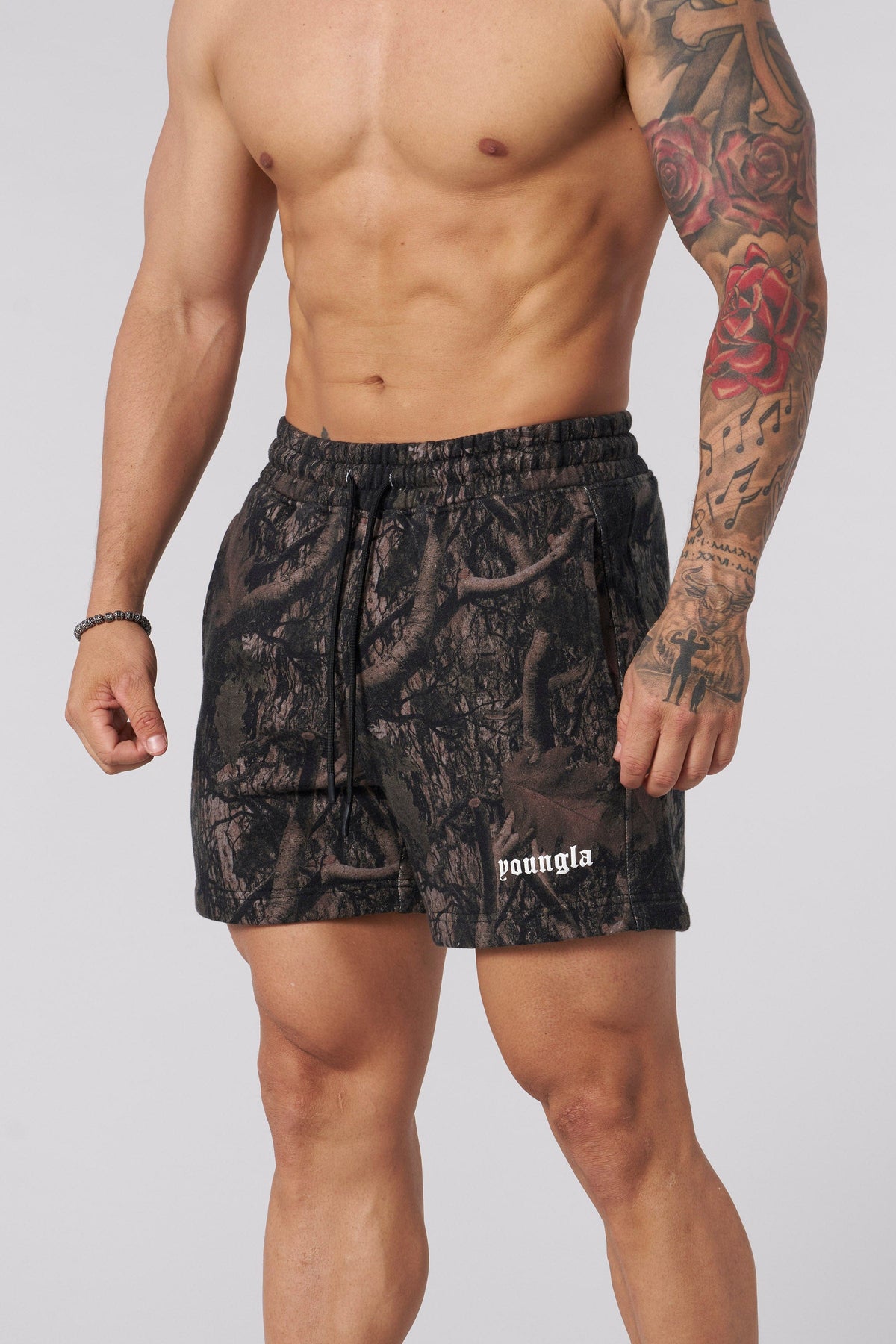 1118 - Tree Camo Cotton Shorts- August 5th