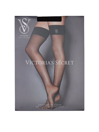 Crystal Logo Thigh Highs