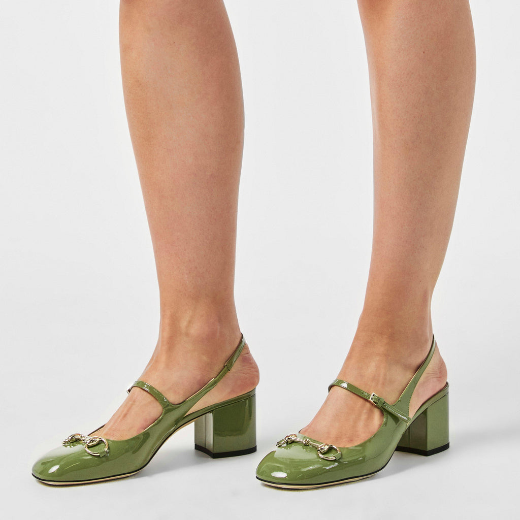 Horsebit Patent Leather Pumps