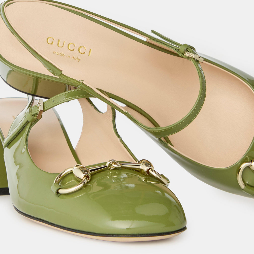 Horsebit Patent Leather Pumps