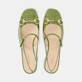 Horsebit Patent Leather Pumps