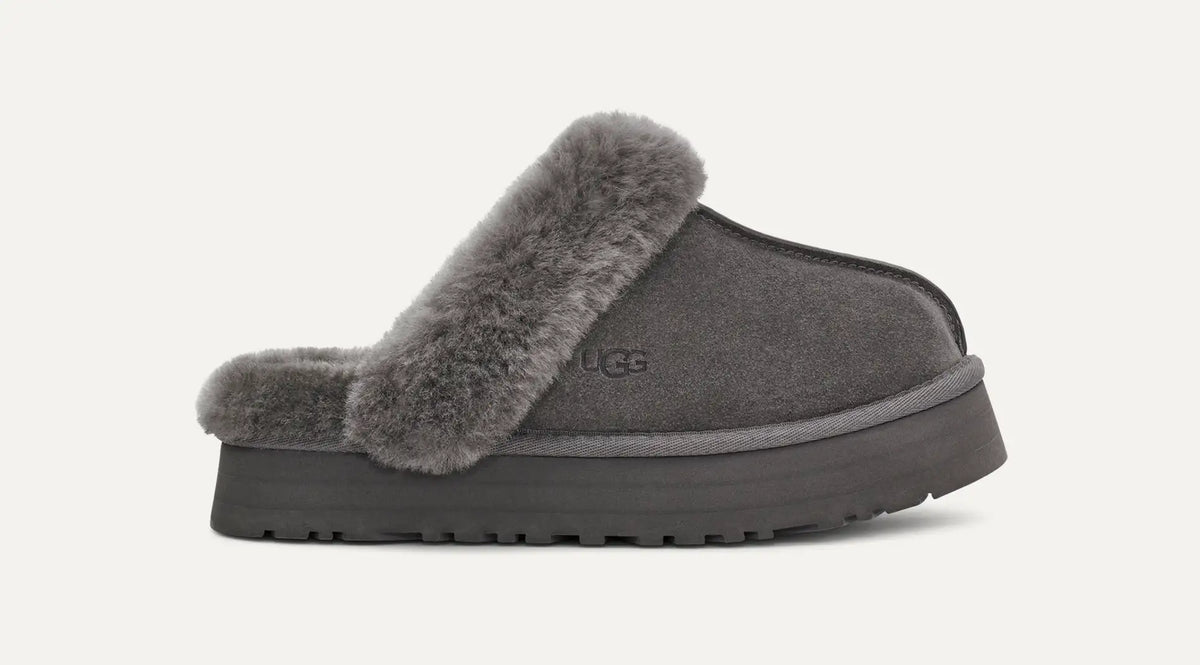 UGG® Disquette Platform Slipper – Sheepskin Comfort with Retro Style