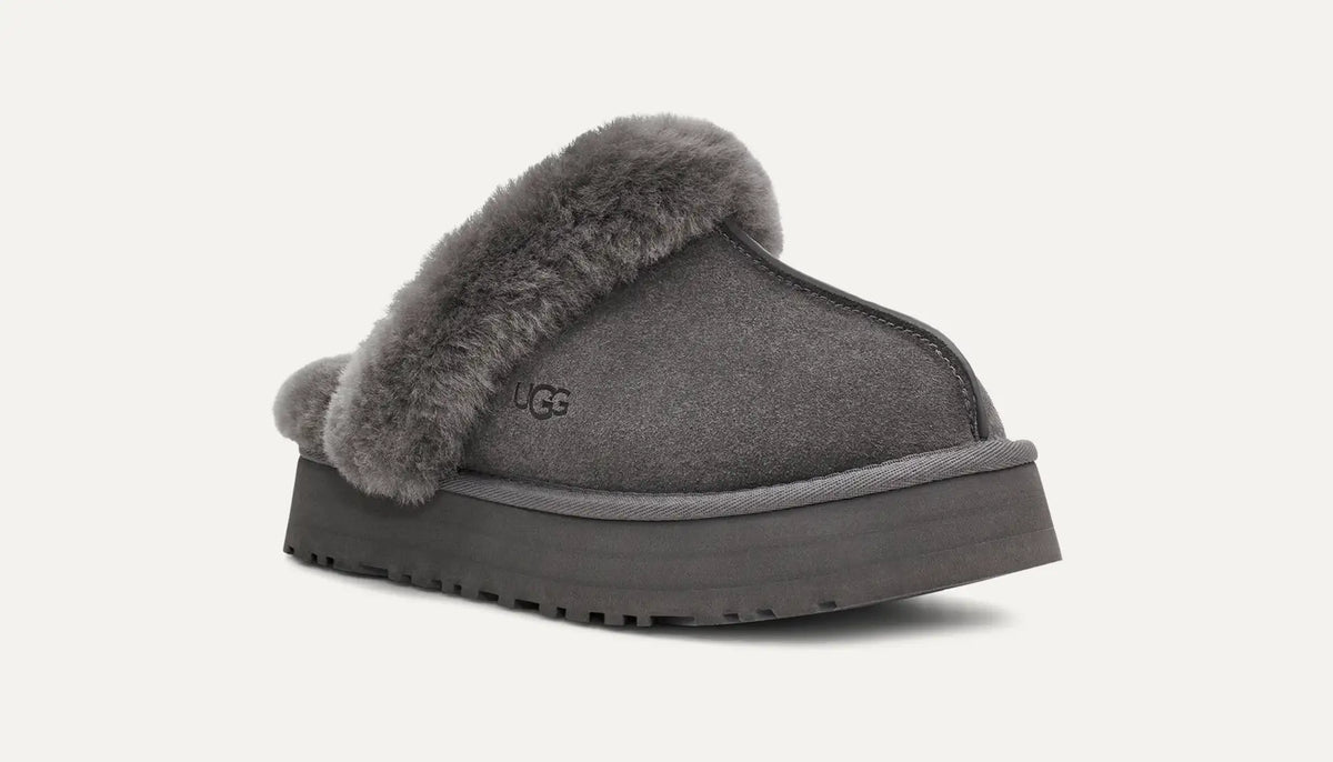 UGG® Disquette Platform Slipper – Sheepskin Comfort with Retro Style