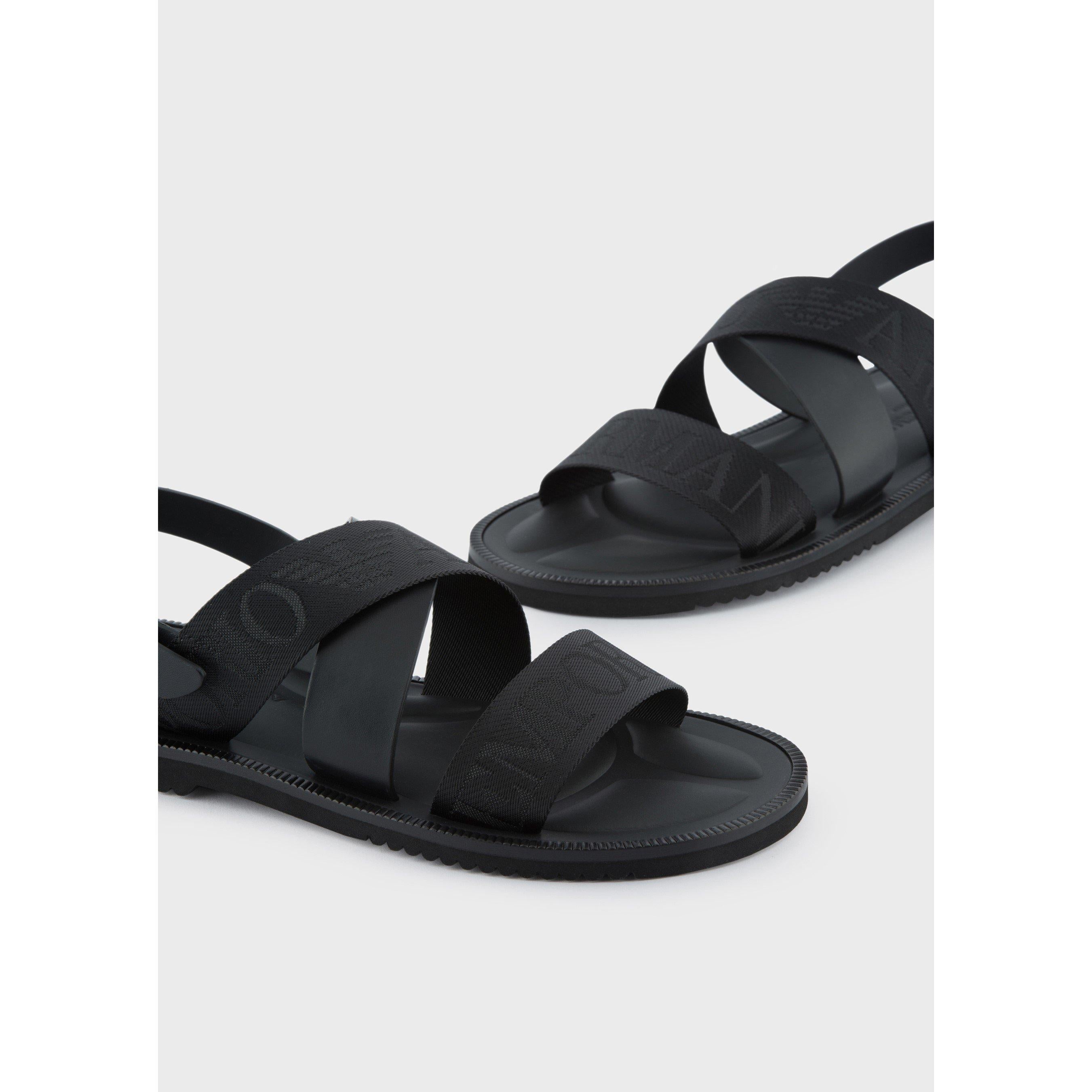 Men's Logo Jacquard Flatform Sandals