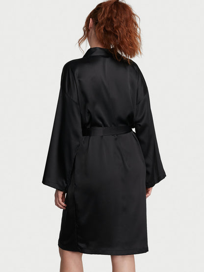 Signature Satin Midi Robe