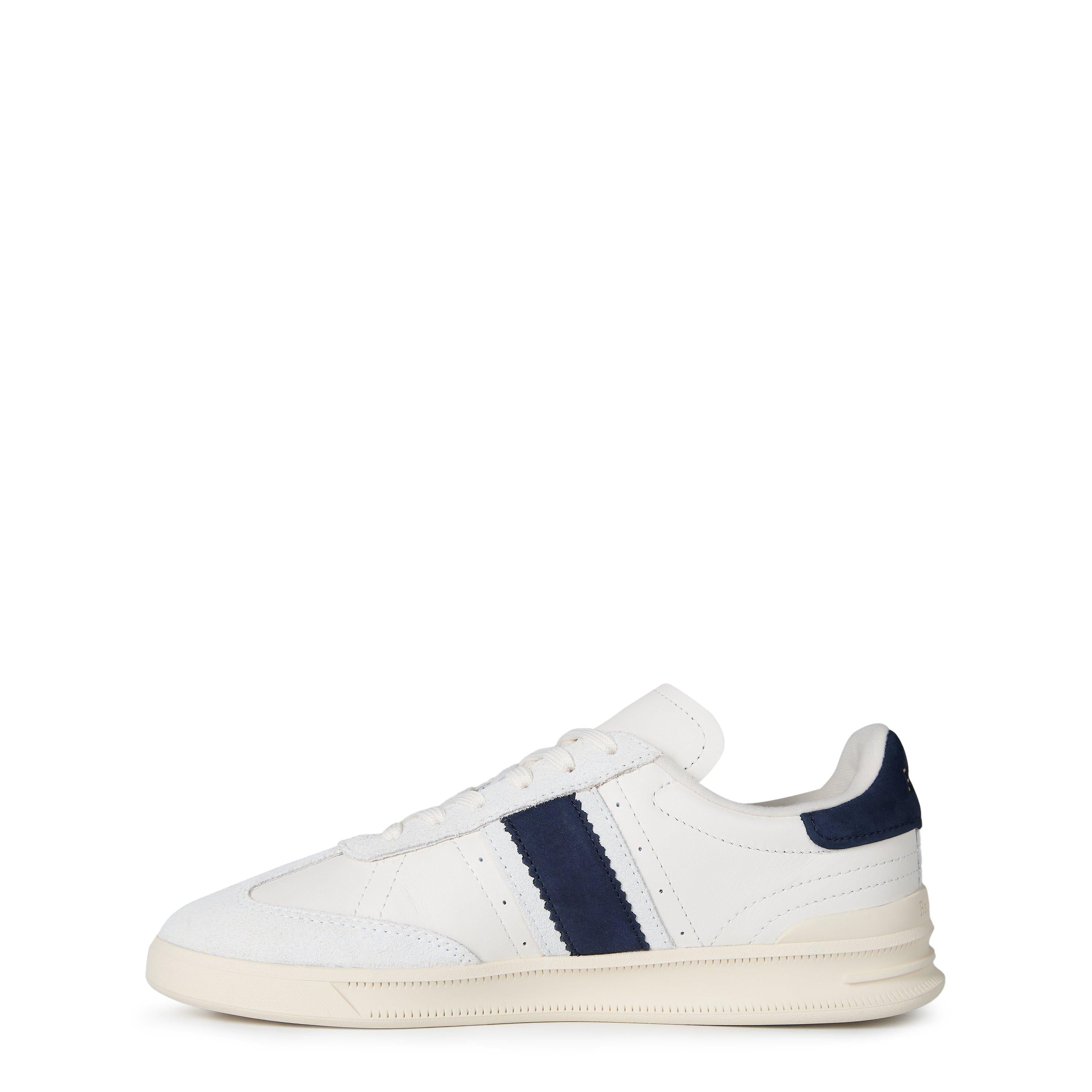 Women's Leather Court Trainers
