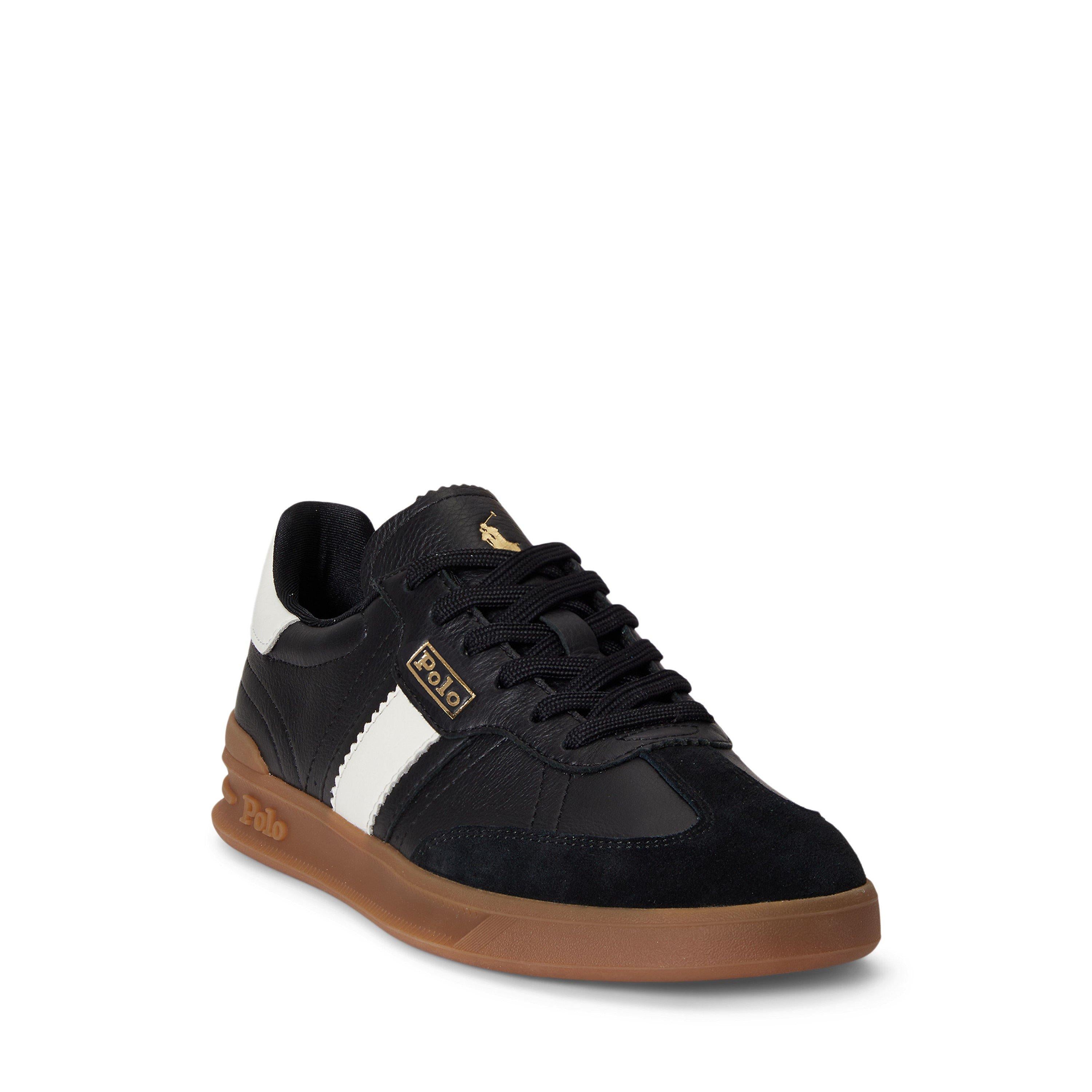 Leather Court Trainers