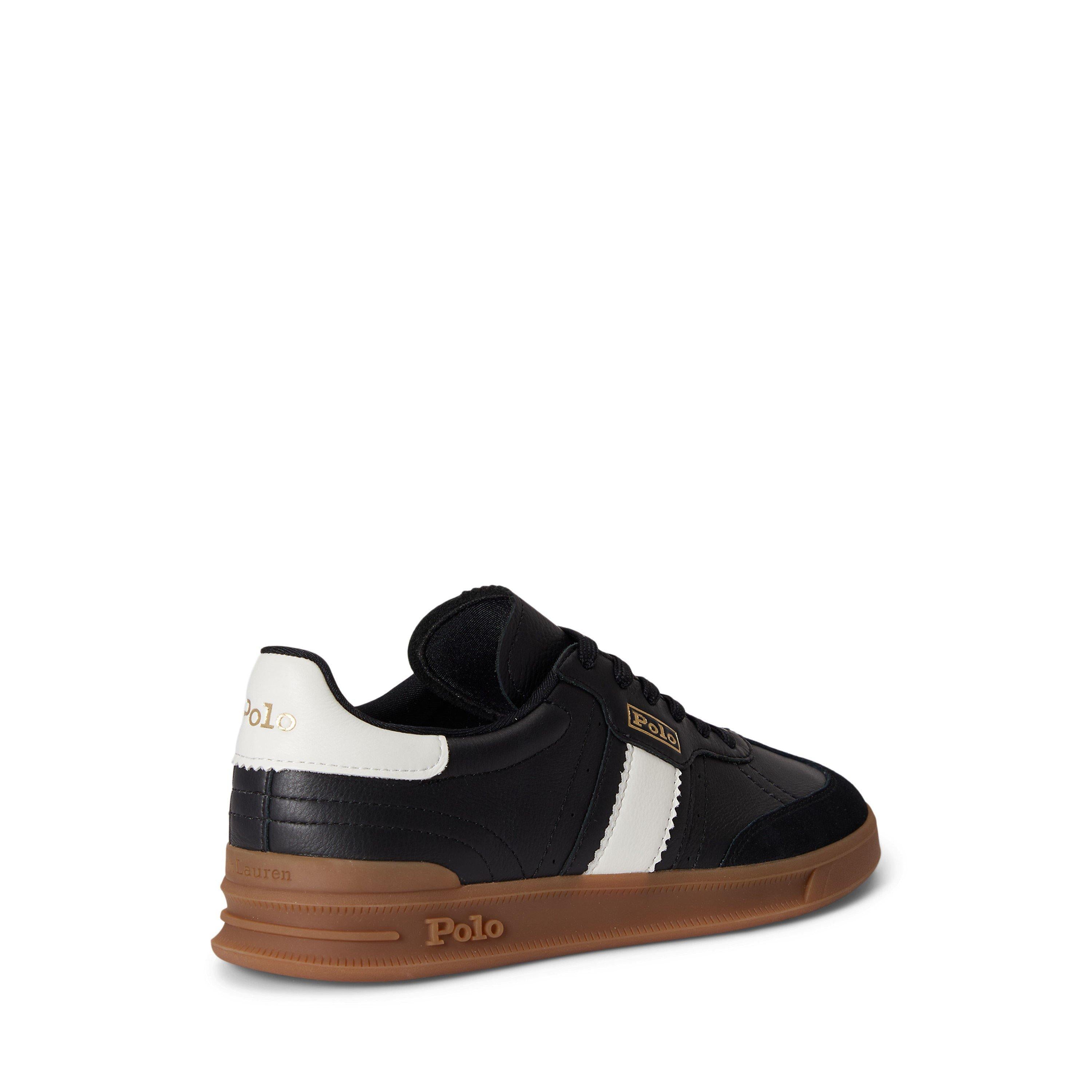 Leather Court Trainers