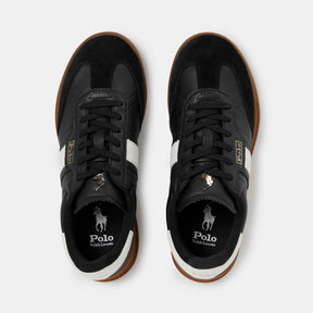 Women's Leather Court Trainers