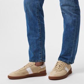 Women's Leather Court Trainers