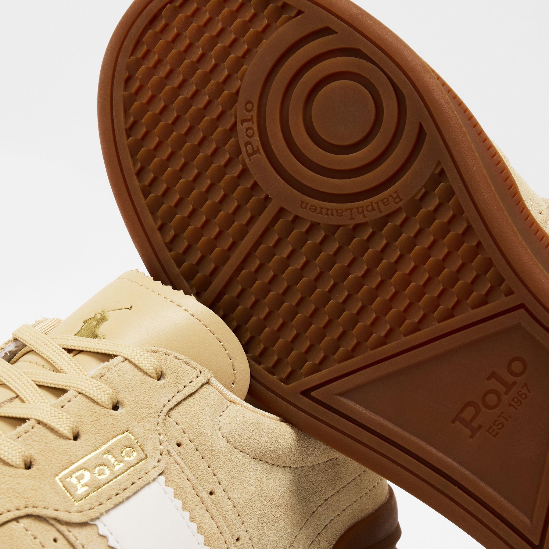 Women's Leather Court Trainers