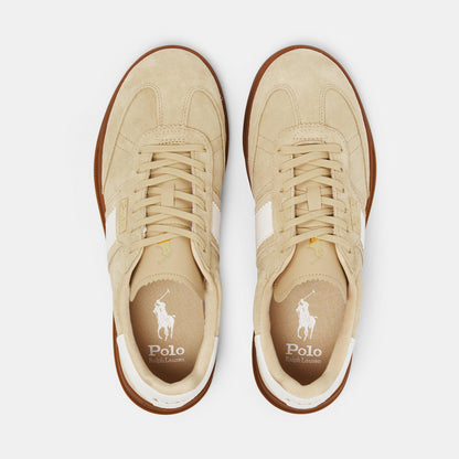Women's Leather Court Trainers