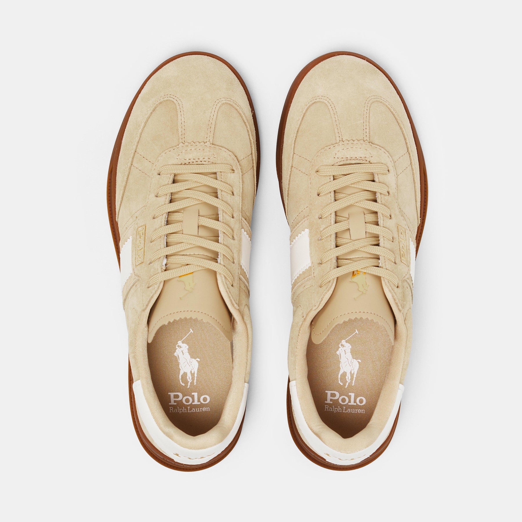 Women's Leather Court Trainers