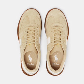 Women's Leather Court Trainers