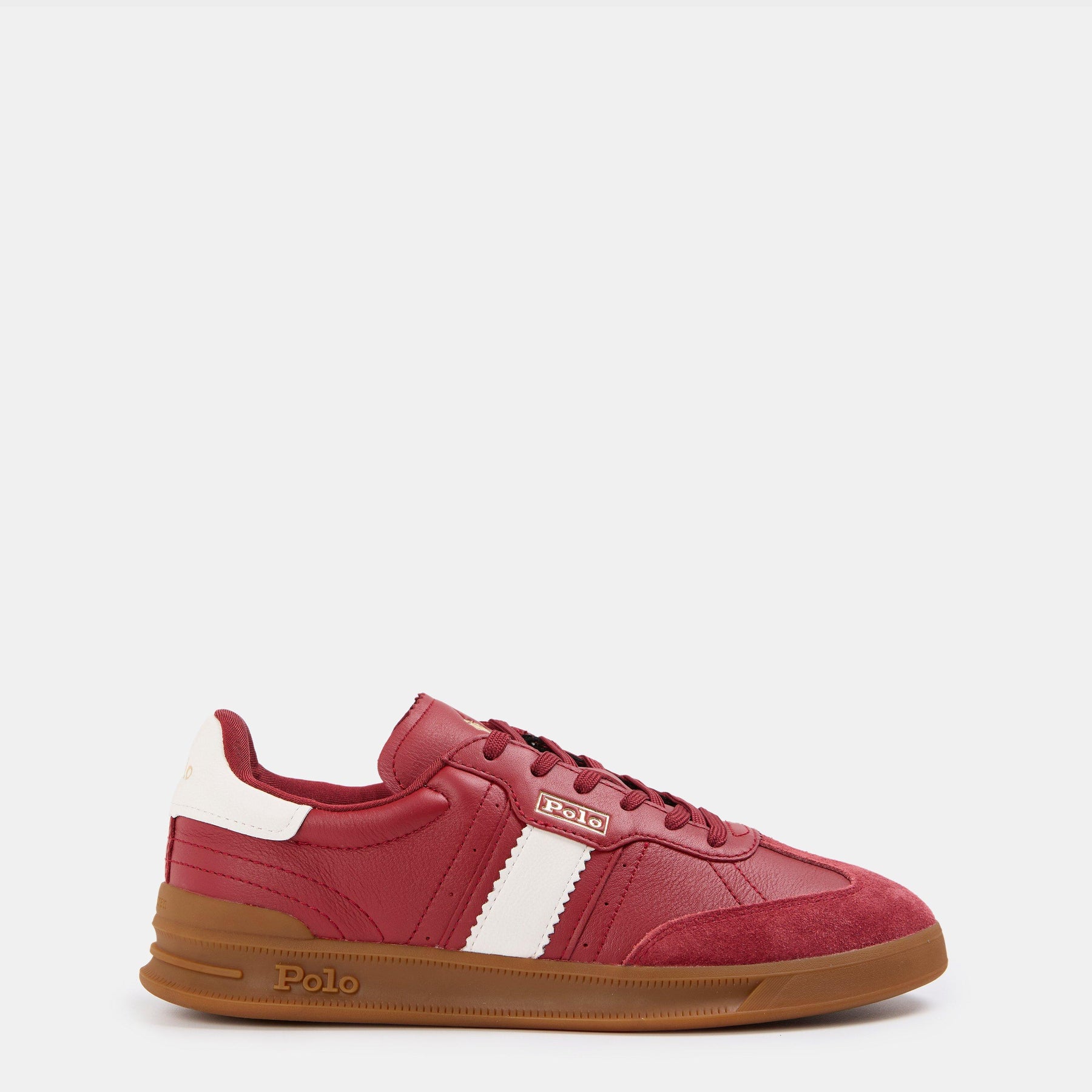 Women's Leather Court Trainers
