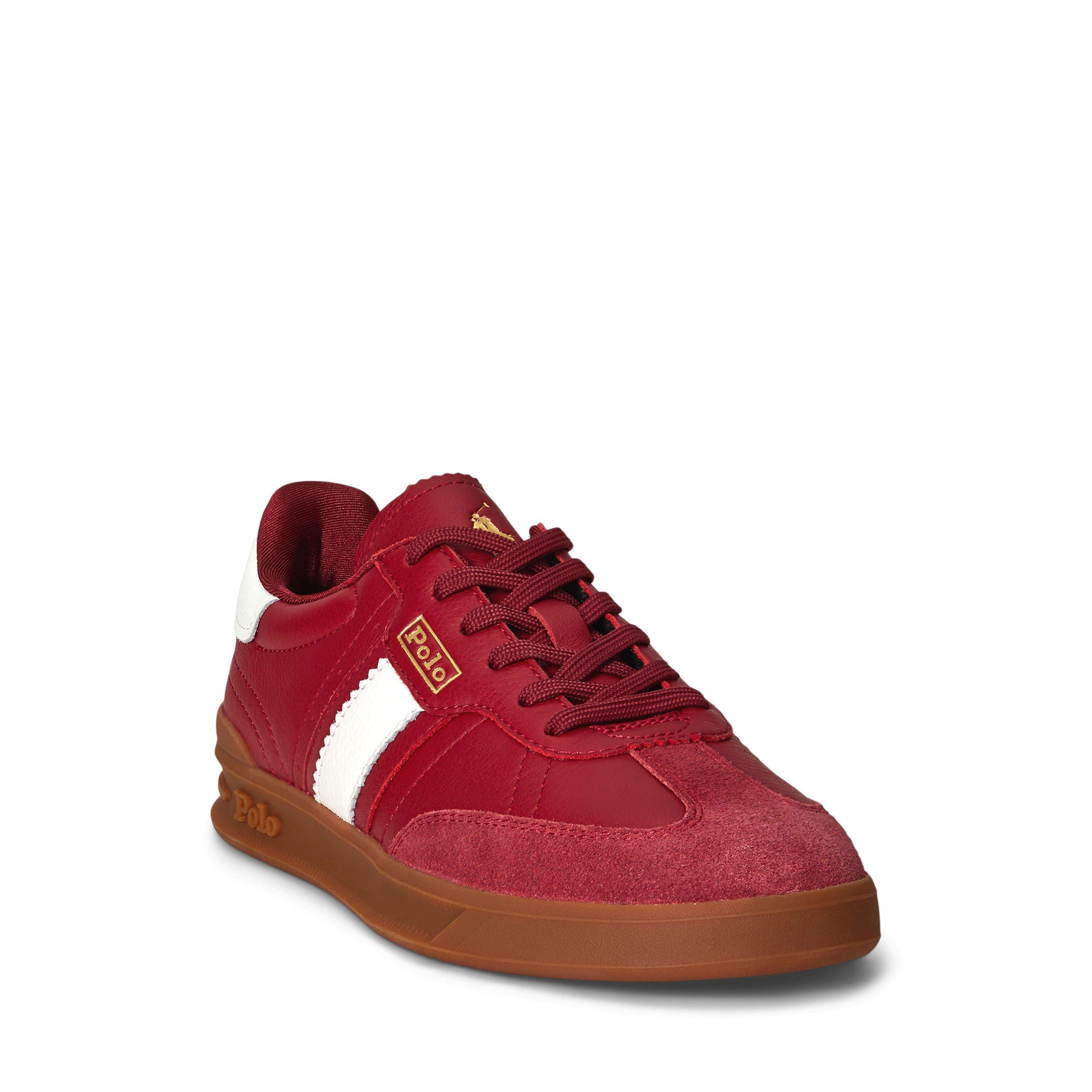 Leather Court Trainers