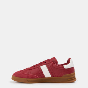 Women's Leather Court Trainers