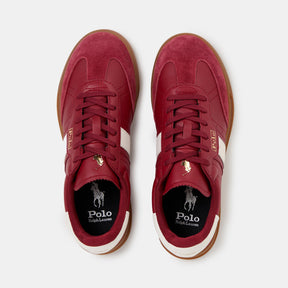 Women's Leather Court Trainers