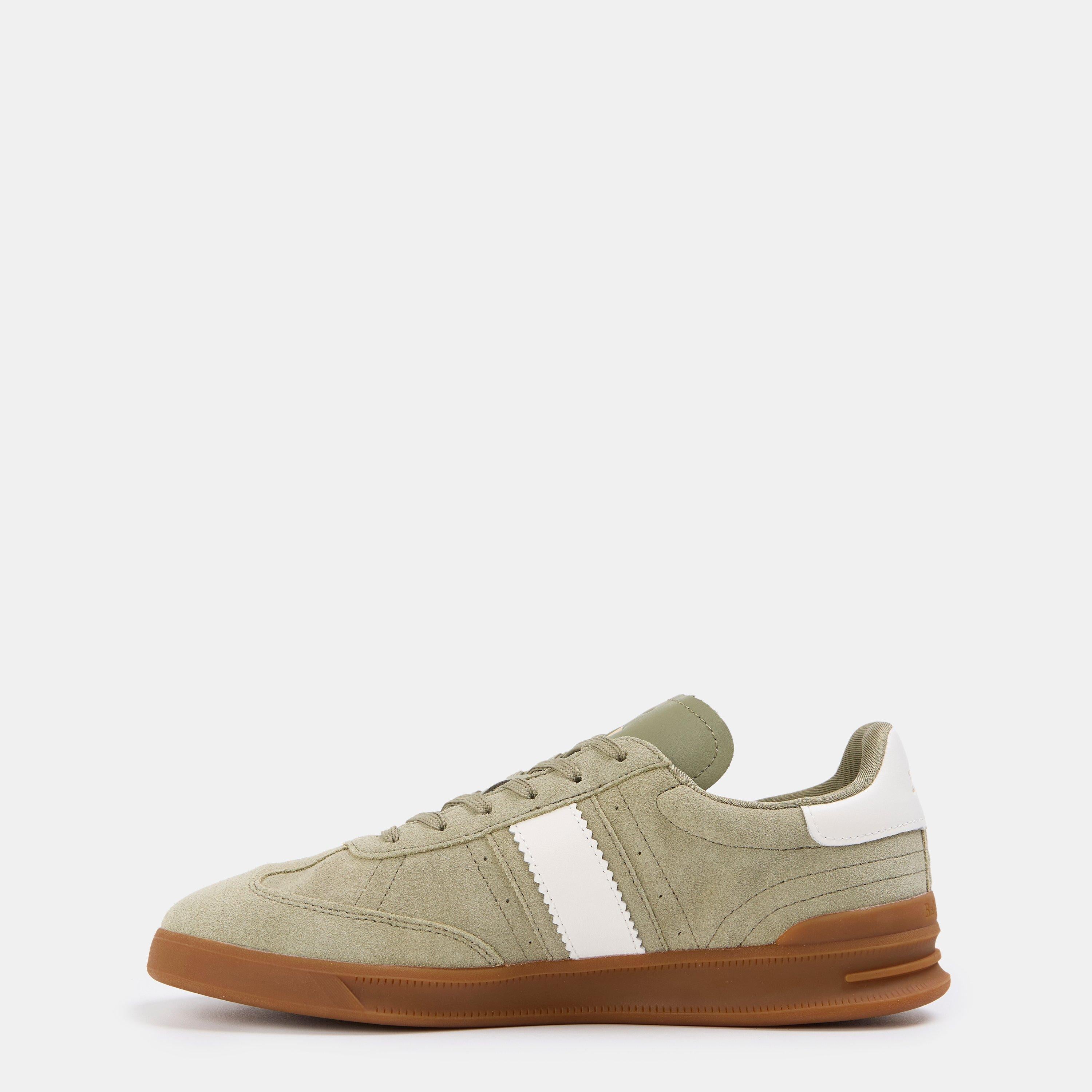 Women's Leather Court Trainers